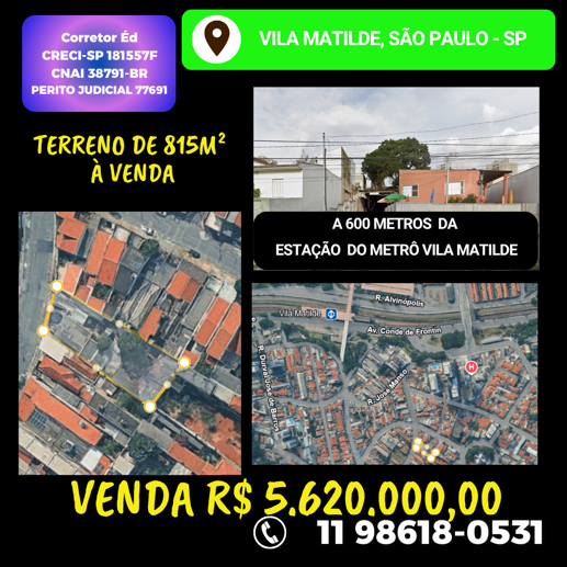 Terreno à Venda, 815,00 m² - Foto 1